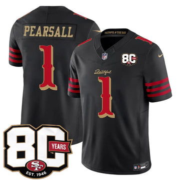 Ricky Pearsall San Francisco 49ers black Vapor jersey