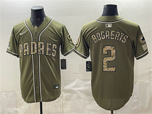Xander Bogaerts San Diego Padres olive jersey