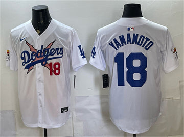 Yoshinobu Yamamoto Los Angeles Dodgers white Vapor jersey