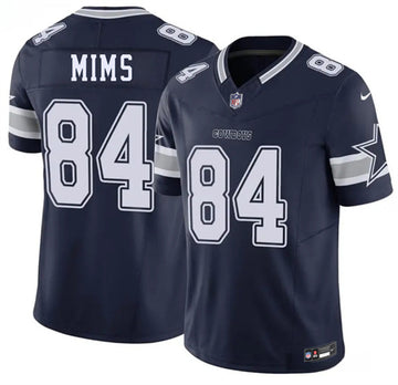Denzel Mims Dallas Cowboys navy Vapor jersey