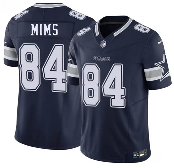 Denzel Mims Dallas Cowboys navy Vapor jersey