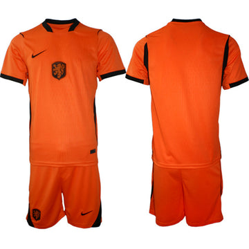 Custom Netherlands National Team orange Away jersey