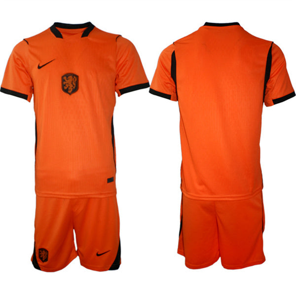 Custom Netherlands National Team orange Away jersey