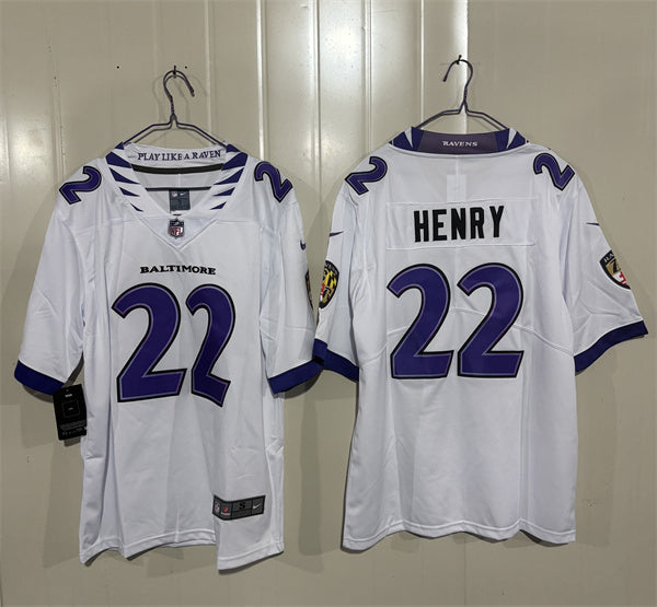Derrick Henry Baltimore Ravens white Vapor jersey