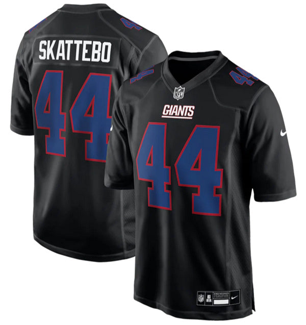 Cam Skattebo New York Giants black Game jersey