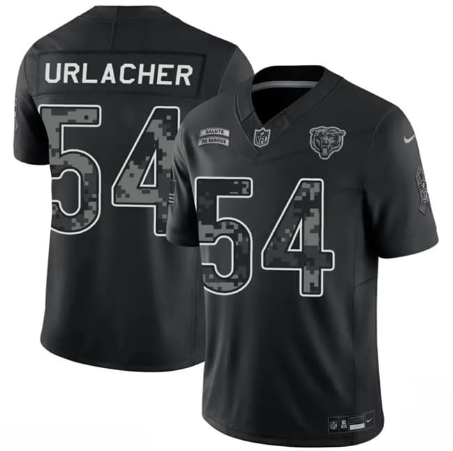 Brian Urlacher Chicago Bears black Salute To Service jersey