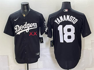 Yoshinobu Yamamoto Los Angeles Dodgers black Vapor jersey