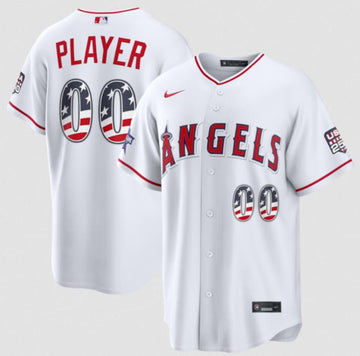Custom Los Angeles Angels white All-Star jersey