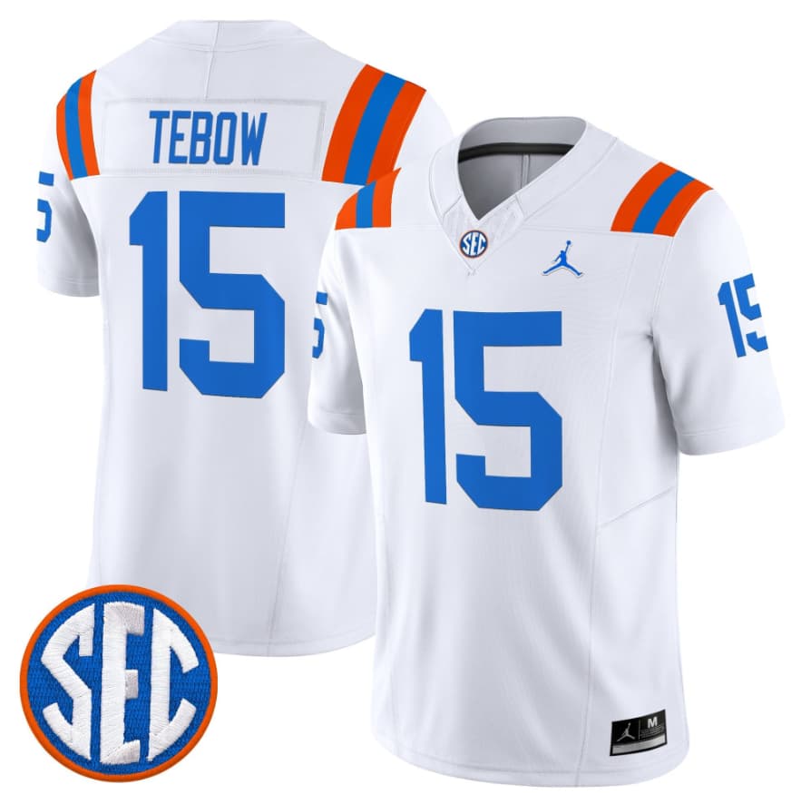 Tim Tebow Florida Gators white Vapor jersey