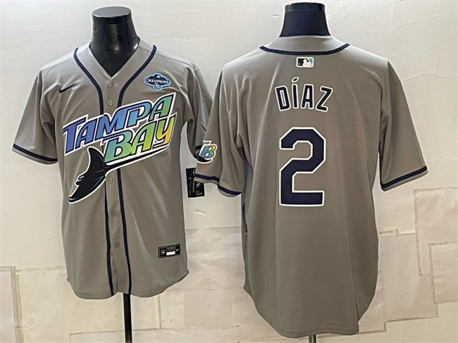 Yandy Díaz Tampa Bay Rays gray Vapor jersey