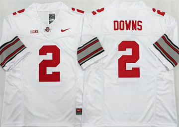 Caleb Downs Ohio State Buckeyes white Limited jersey