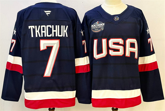 Keith Tkachuk Team USA Hockey navy jersey