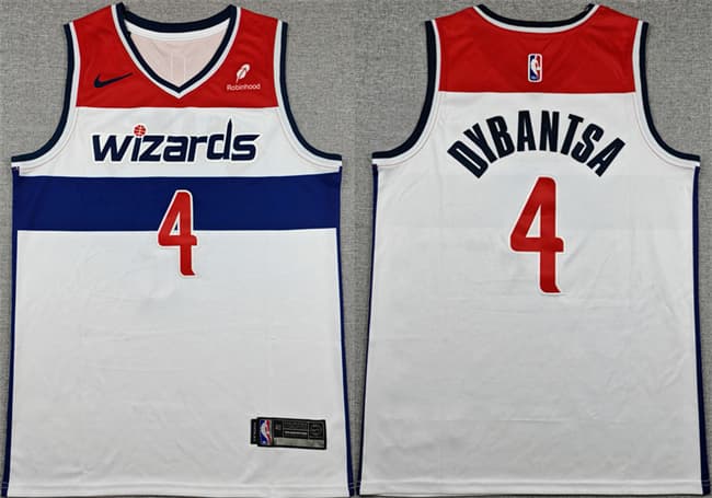 AJ Dybantsa Washington Wizards white jersey