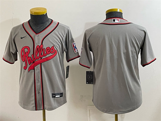 Custom Philadelphia Phillies gray jersey