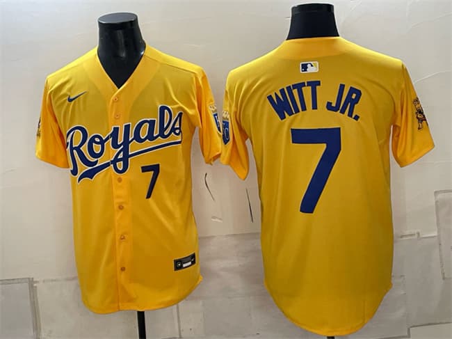 Bobby Witt Jr Kansas City Royals gold Vapor jersey