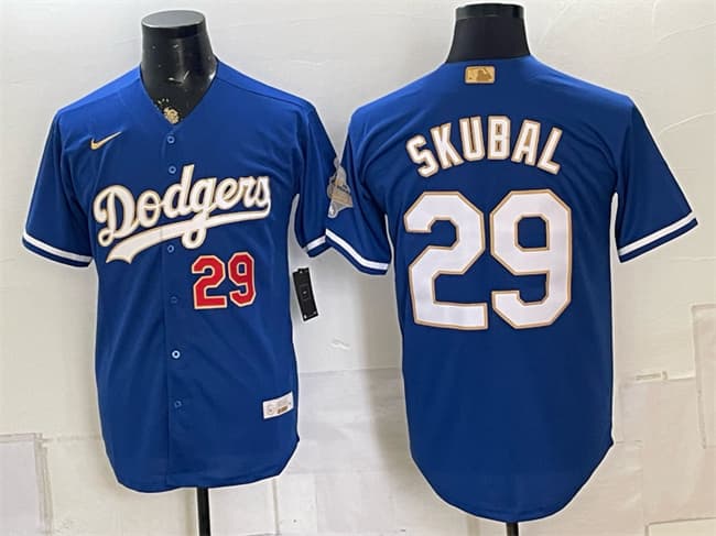 Tarik Skubal Los Angeles Dodgers royal Gold Collection jersey