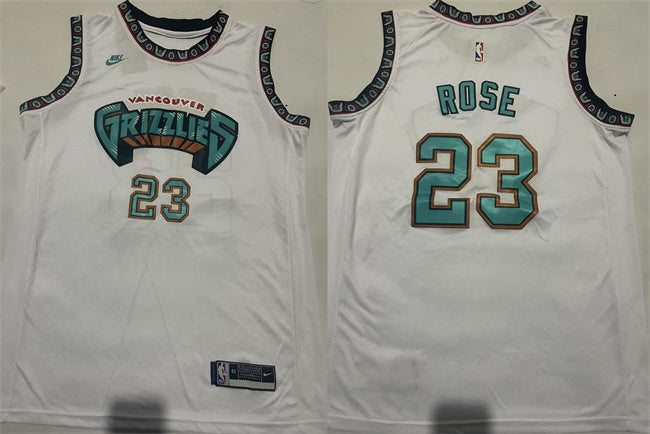 Derrick Rose Memphis Grizzlies white jersey