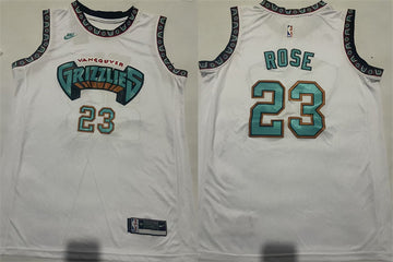 Derrick Rose Memphis Grizzlies white jersey