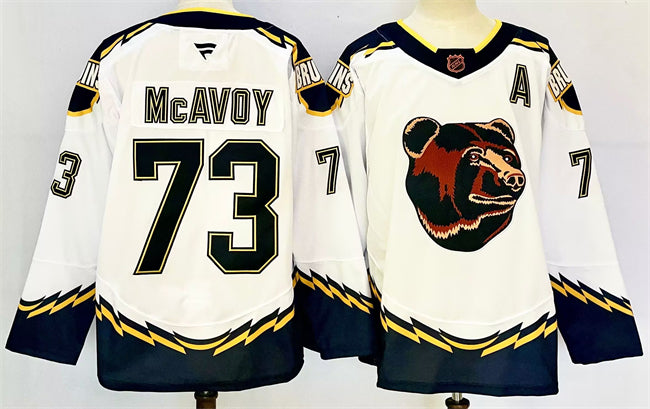 Charlie McAvoy Boston Bruins white Reverse Retro jersey