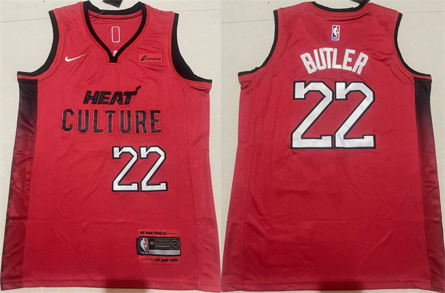 Jimmy Butler Miami Heat red City Edition jersey