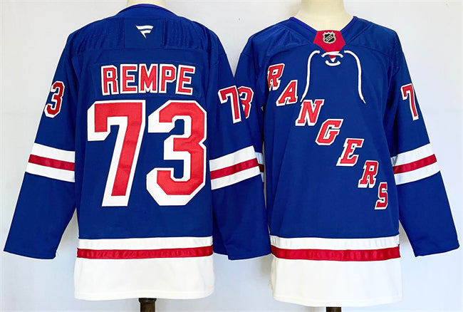 Matt Rempe New York Rangers royal Home jersey