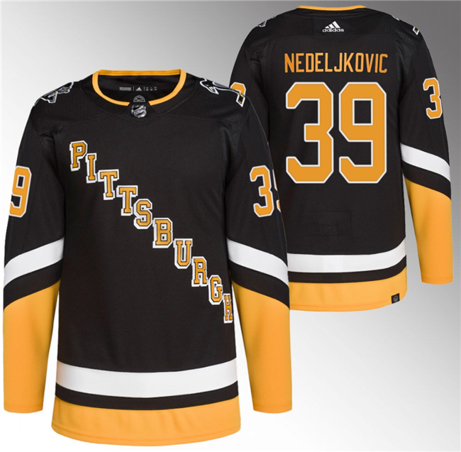 Alex Nedeljkovic Pittsburgh Penguins black Alternate jersey