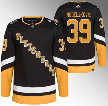 Alex Nedeljkovic Pittsburgh Penguins black Alternate jersey