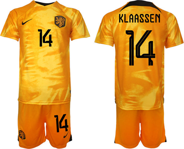 Klaassen Netherlands National Team orange Home jersey