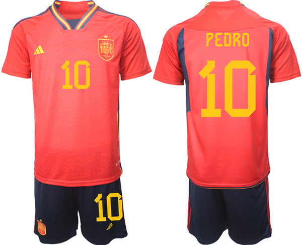 Pedro Spain National Team red Home jersey