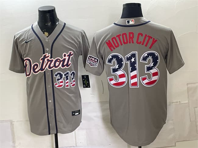 Detroit Tigers gray jersey