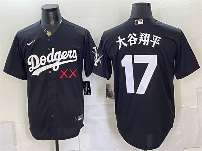 Shohei Ohtani Los Angeles Dodgers black Vapor jersey