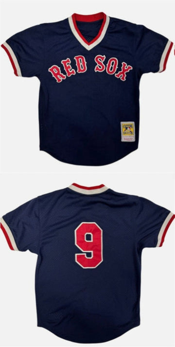 Ted Williams Boston Red Sox navy jersey