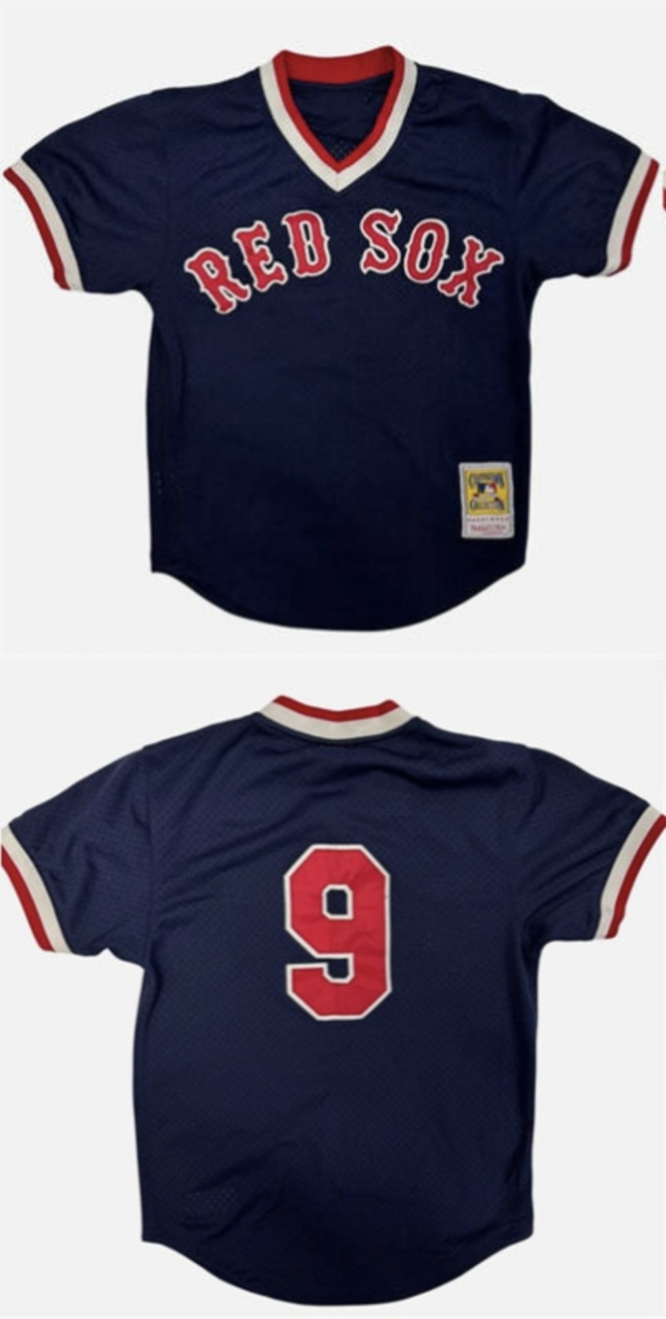 Ted Williams Boston Red Sox navy jersey
