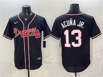 Ronald Acuña Jr Atlanta Braves black Fashion jersey