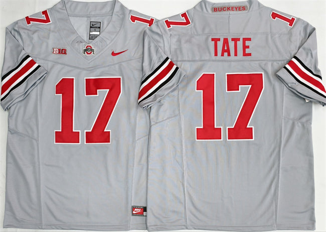 Carnell Tate Ohio State Buckeyes gray Limited jersey