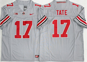 Carnell Tate Ohio State Buckeyes gray Limited jersey