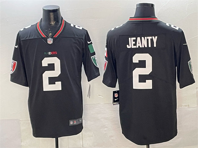 Ashton Jeanty Las Vegas Raiders black Vapor jersey