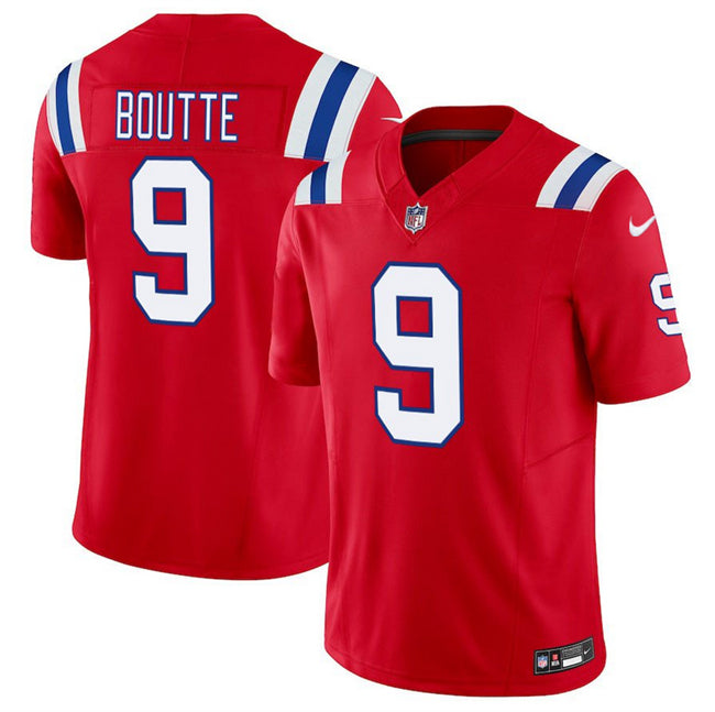 Kayshon Boutte New England Patriots red Vapor jersey