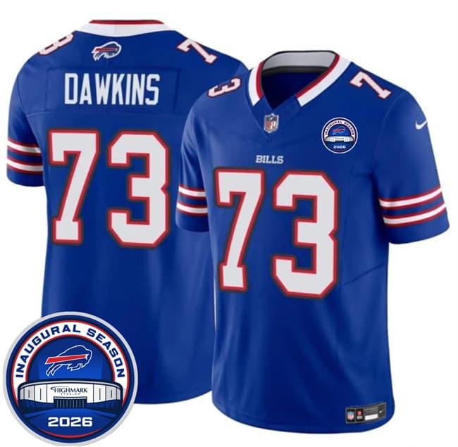 Dion Dawkins Buffalo Bills blue jersey