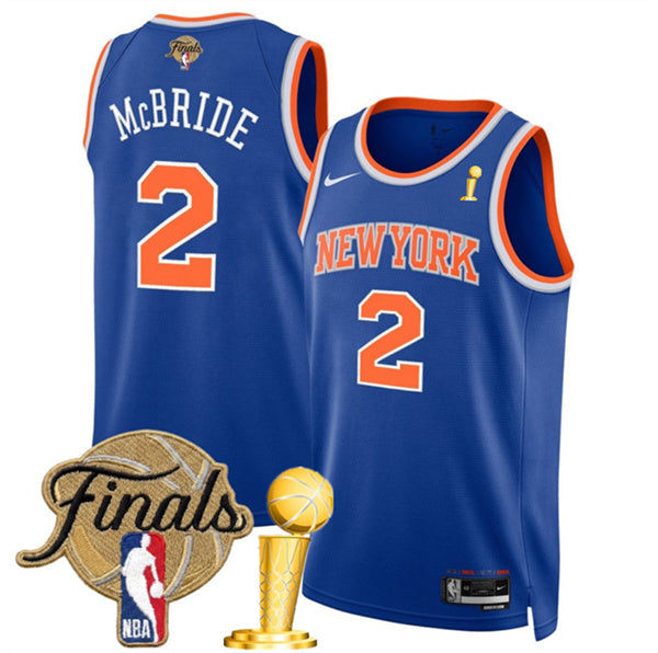 Miles McBride New York Knicks blue jersey