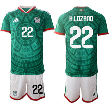 Hirving Lozano Mexico National Team green Home jersey