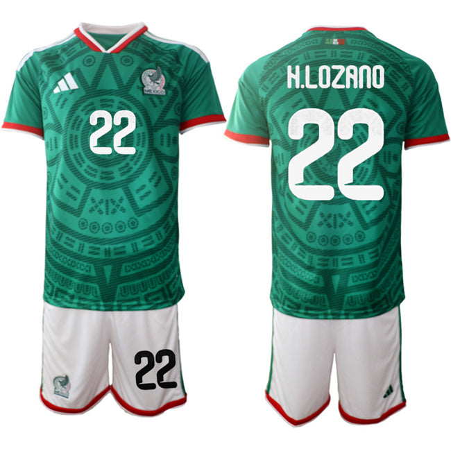 Hirving Lozano Mexico National Team green Home jersey