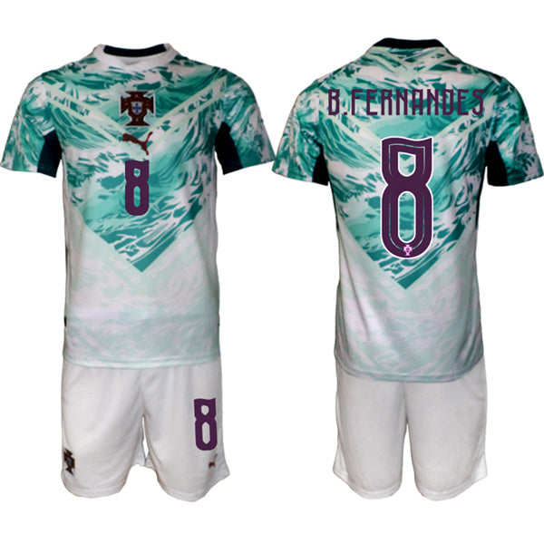 Bruno Fernandes Portugal National Team green Away jersey