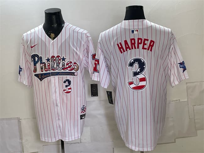 Bryce Harper Philadelphia Phillies white All-Star jersey