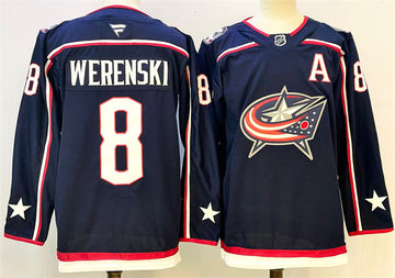 Zach Werenski Columbus Blue Jackets navy jersey