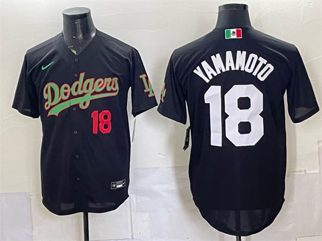 Yoshinobu Yamamoto Los Angeles Dodgers black Limited jersey