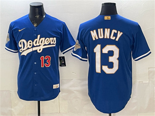 Max Muncy Los Angeles Dodgers royal Gold Collection jersey