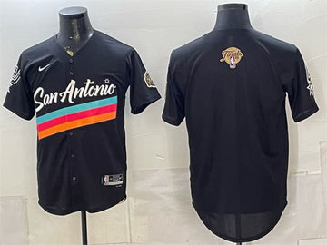 Custom San Antonio Spurs black City Edition jersey