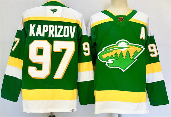 Kirill Kaprizov Minnesota Wild green Alternate jersey