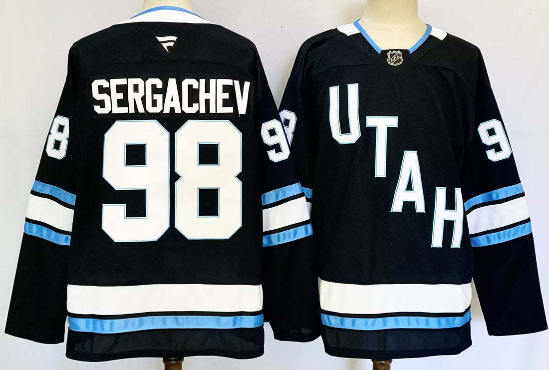 Mikhail Sergachev Utah Mammoth navy jersey